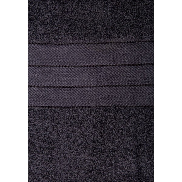 Antracīta pelēki frotē kokvilnas dvieļi (4 gab.) 50x100 cm – Good Morning-image-3