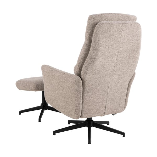 Bēšs atpūtas krēsls no buklē auduma London – Actona-image-4