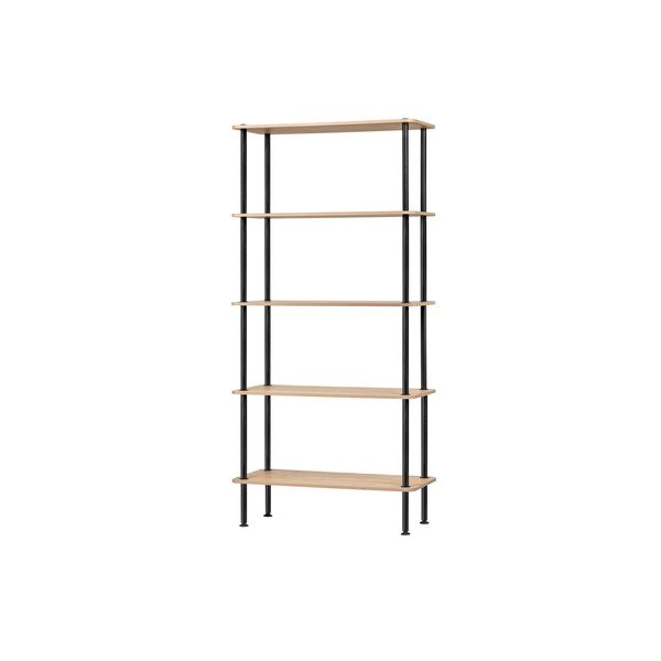 Dabīga toņa plaukts ar ozolkoka imitāciju 80x163x35 cm Teidi – noo.ma