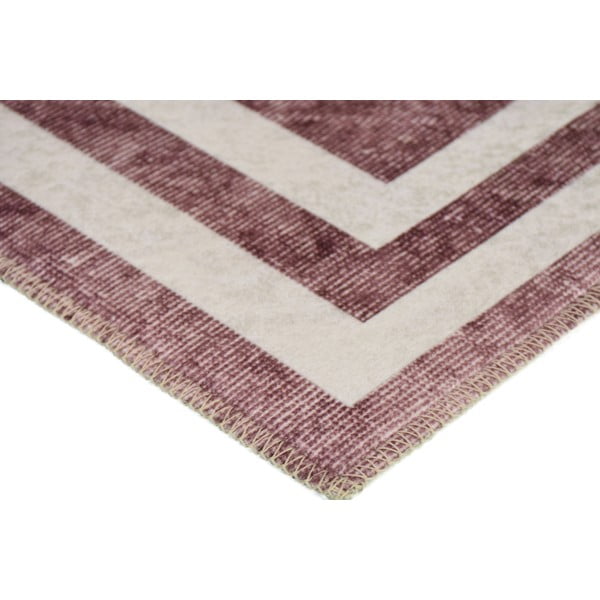 Sarkans mazgājams paklājs 180x120 cm – Vitaus-image-2