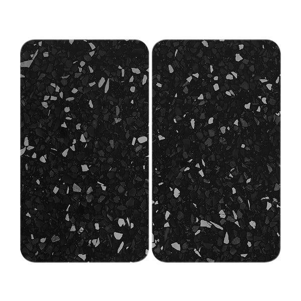 Melnas plīts aizsargplāksnes no stikla (2 gab.) Wenko Universal