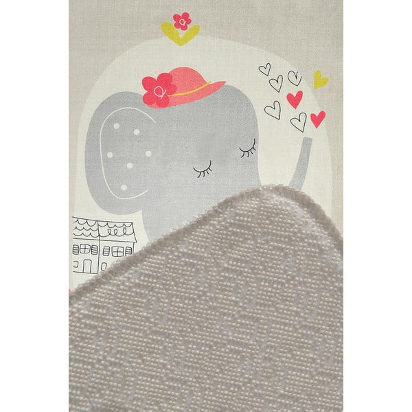 Bērnu neslīdošs paklājs Conceptum Hypnose Elephants Bike, 140 x 190 cm-image-2