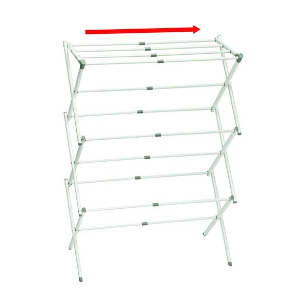 Balts 3 līmeņu veļas žāvētājs iDesign Brezio, 75 x 38 cm-image-3