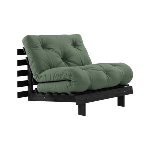 Izvelkamais krēsls Karup Design Roots Black/Olive Green