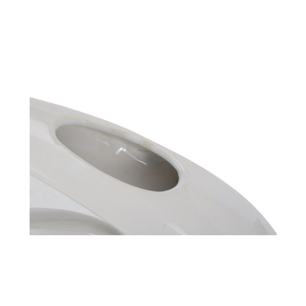 Balta un sudraba keramikas vāze Mauro Ferretti Bling-image-1