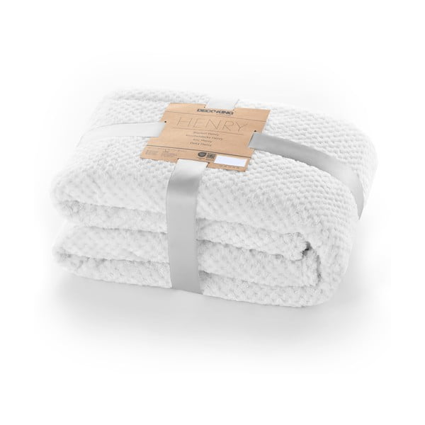 Balta mikrošķiedras sega DecoKing Henry, 220 x 240 cm-image-3