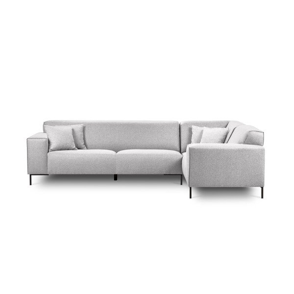 Cosmopolitan Design Seville gaiši pelēks stūra dīvāns, labais stūris-image-2