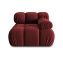 Sarkans samta modulārais dīvāns (ar labo stūri) Bellis – Micadoni Home