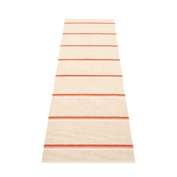Ķieģeļu sarkans/krēmkrāsas iekštelpu un āra celiņa paklājs 70x240 cm Olle Brick Cream – Pappelina