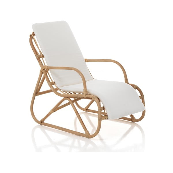 Balts/dabīga toņa krēsls ar pinumu Erik – Tomasucci