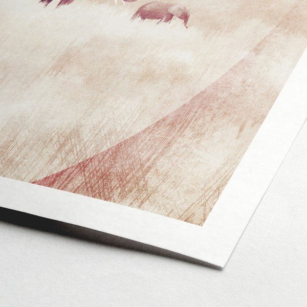 Plakāts 30x40 cm Elephants – Travelposter-image-1