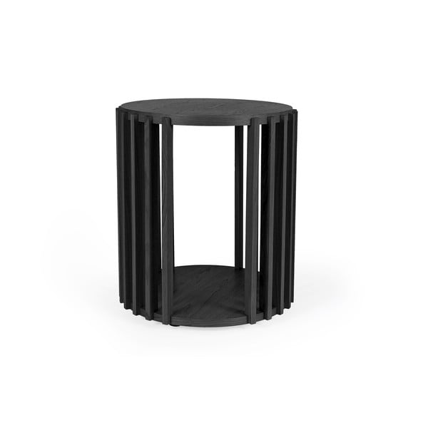 Melns sānu galdiņš Woodman Drum, ø 53 cm-image-2