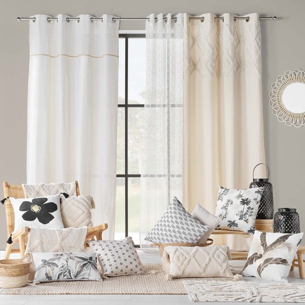 Krēmkrāsas mazgājams paklājs 60x90 cm Athena – douceur d'intérieur-image-1