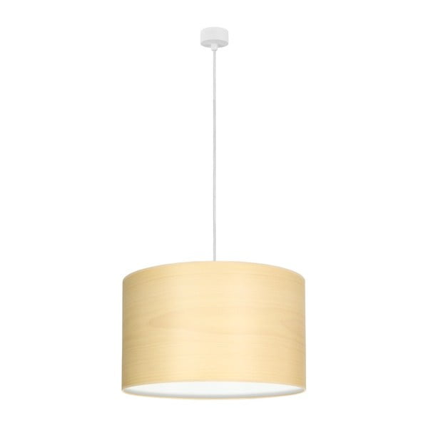 Griestu lampa gaišā dabīgā krāsā ar baltu kabeli Sotto Luce Tsuri