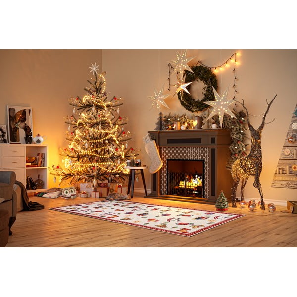 Sarkans celiņa paklājs ar Ziemassvētku motīvu 80x200 cm Red Christmas – Villeroy&Boch-image-1