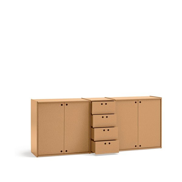 Dabīga toņa kumode 197x80x40 cm Wally – Teulat-image-4