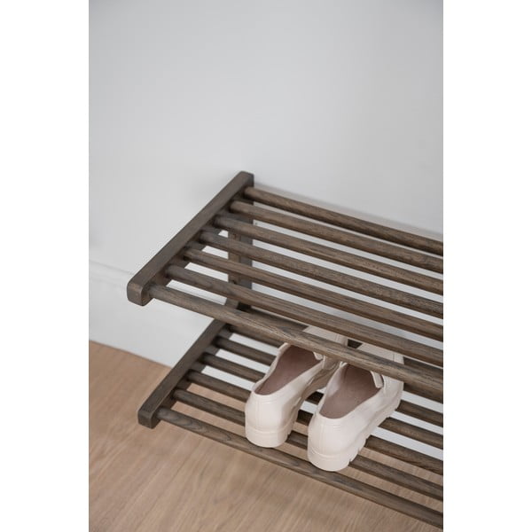 Tumši brūns piekaramais apavu plaukts no ozolkoka Inverness – Rowico-image-4