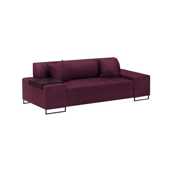 Violets dīvāns ar melnām kājām Cosmopolitan Design Orlando, 220 cm-image-2