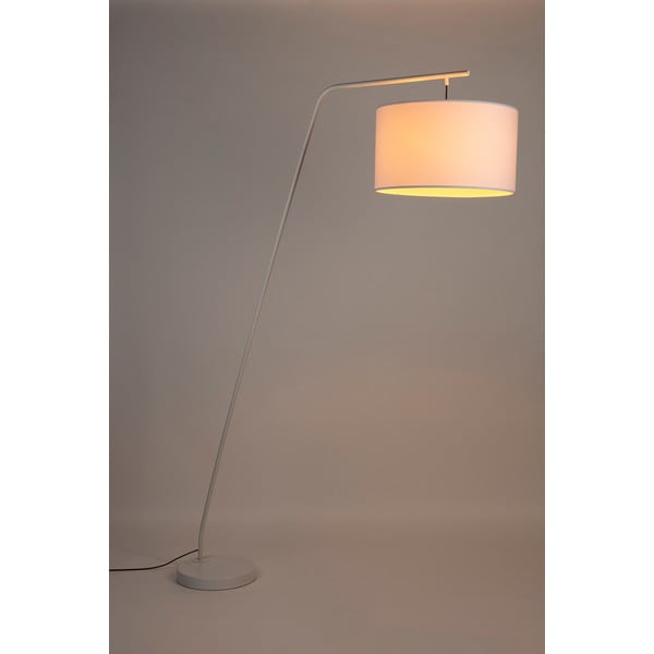 Balta stāvlampa ar auduma abažūru (augstums 220 cm) Martine – White Label-image-1