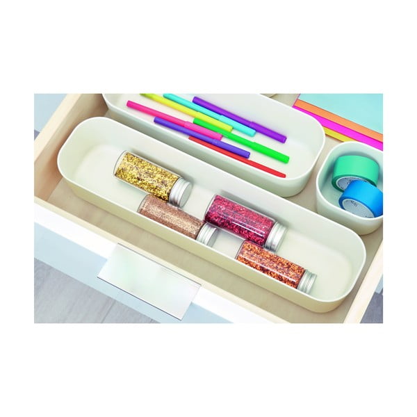 Balta uzglabāšanas kaste iDesign Eco, 9 x 36,5 cm-image-2