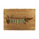 Kokosšķiedras kājslauķis 40x60 cm Welcome Sausage Dog – Artsy Doormats