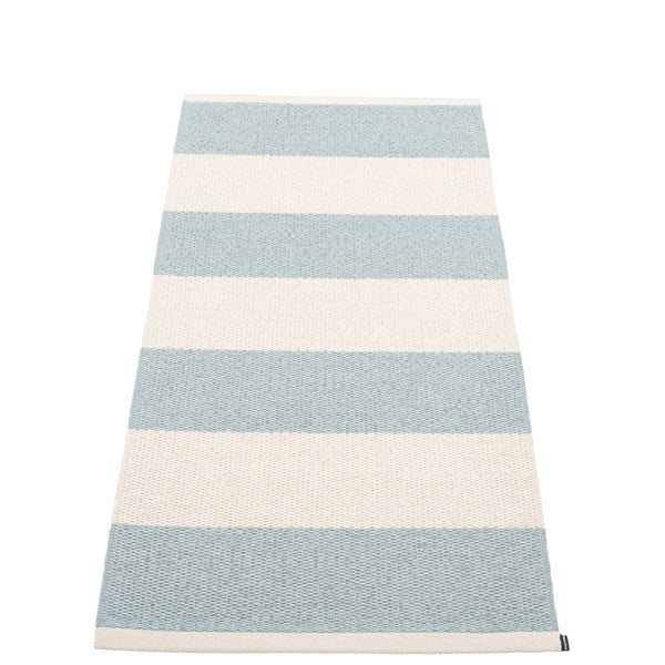 Gaiši zils/krēmkrāsas iekštelpu un āra celiņa paklājs 70x150 cm Bob Blue Fog – Pappelina