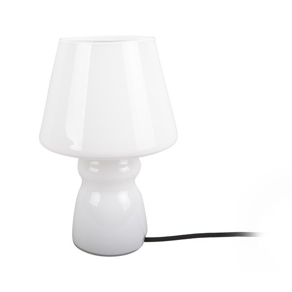 Balta stikla galda lampa Leitmotiv Classic Glass, ø 16 cm-image-1