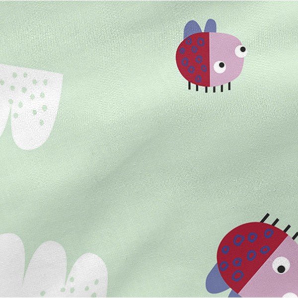 Bērnu kokvilnas palags Moshi Moshi Patchwork Animal, 60 x 120 cm-image-4