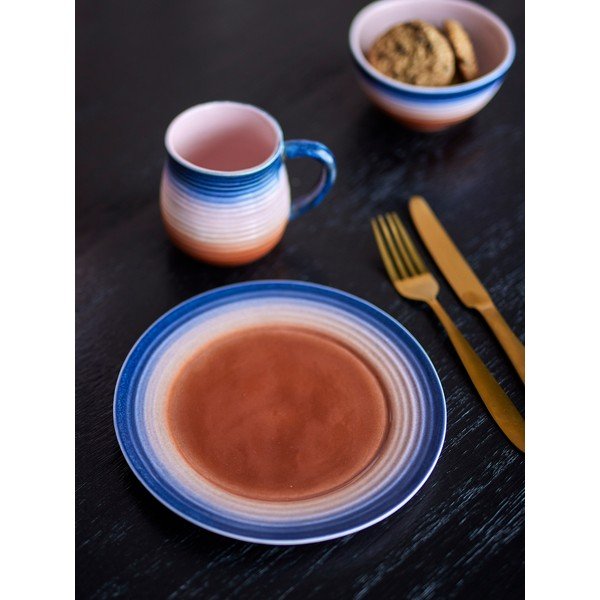 Zili/oranži deserta akmensmasas šķīvji (4 gab.) ø 20,5 cm Tatum – Bloomingville-image-1