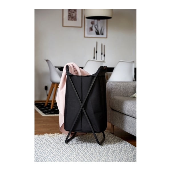 Melns salokāms veļas grozs Wenko Bin-image-1