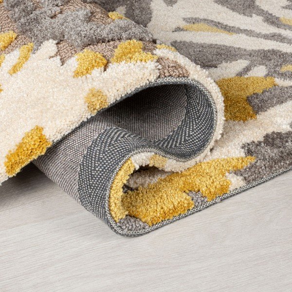 Pelēki dzeltens paklājs Flair Rugs Soft Floral, 160 x 230 cm-image-1