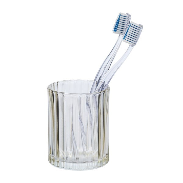Bēšs stikla trauks zobu birstēm Wenko Vetro-image-1