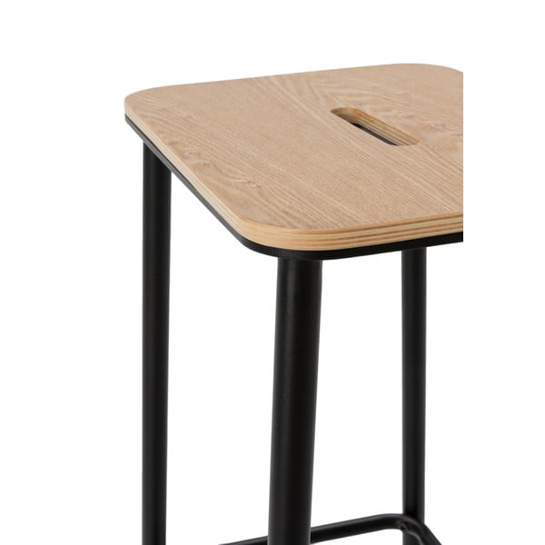 Melnas bāra taburetes (2 gab.) (sēdekļa augstums 65 cm) Abba – Marckeric-image-4