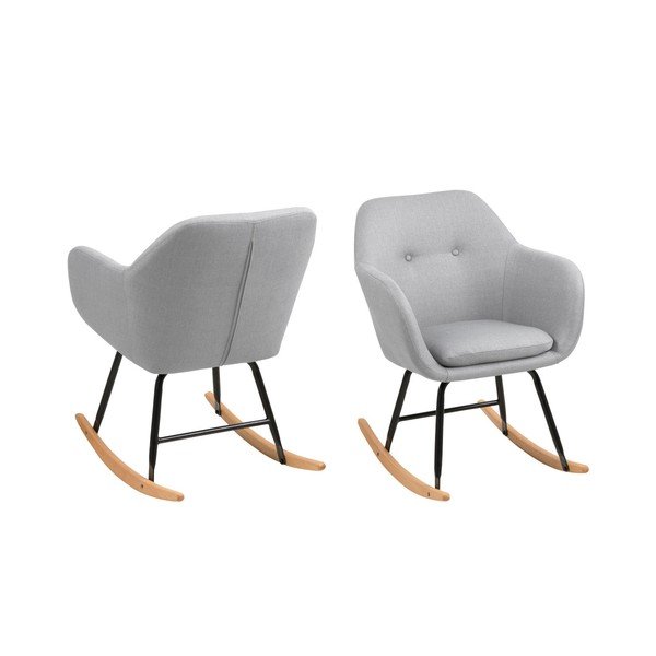 Gaiši pelēks šūpuļkrēsls Actona Emilia-image-2