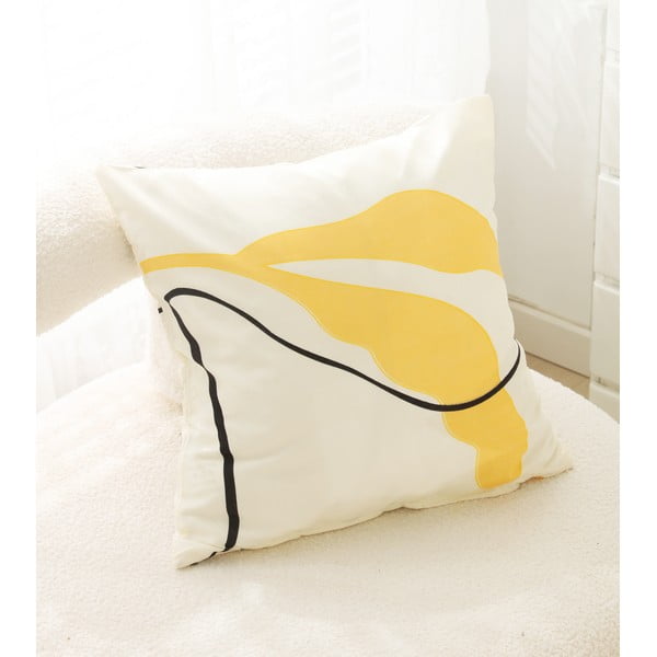 Dzeltena vienvietīga gultas veļa no mikrosatīna 140x200 cm Sophia – My House-image-3