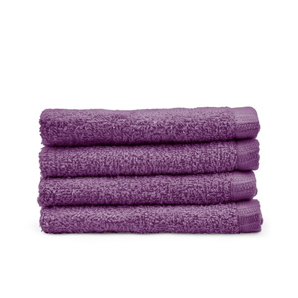 Violeti ātri žūstoši kokvilnas dvieļi (4 gab.) 30x30 cm Quick Dry – Catherine Lansfield