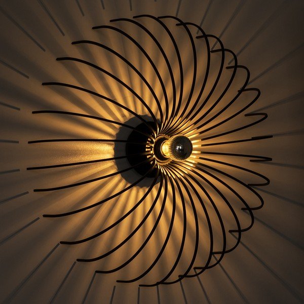 Melna sienas lampa Homemania Decor Lion-image-4