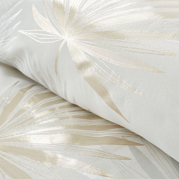 Krēmkrāsas divvietīga gultas veļa 200x200 cm Luxe Palm – Catherine Lansfield-image-3