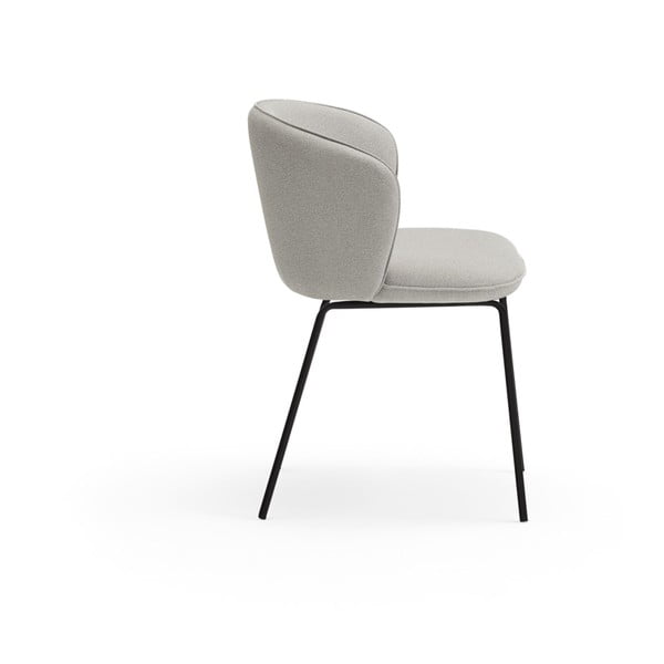Gaiši pelēki polsterēti ēdamistabas krēsli (2 gab.) Add – Teulat-image-3