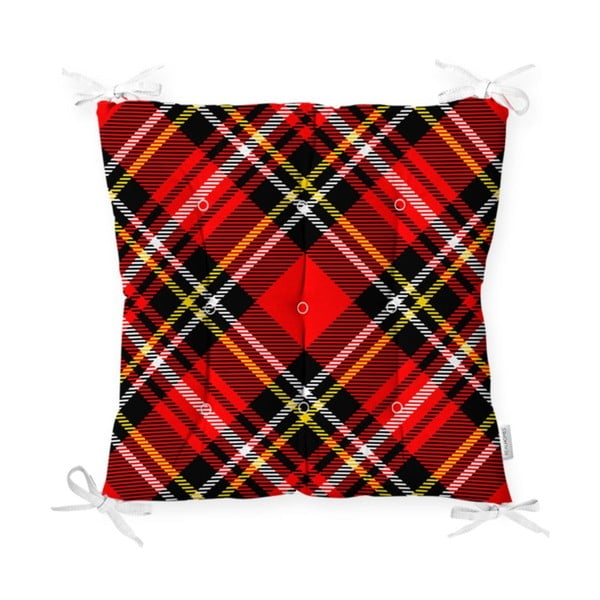Spilvendrāna Minimalist Cushion Covers Flannel Red Black, 40 x 40 cm