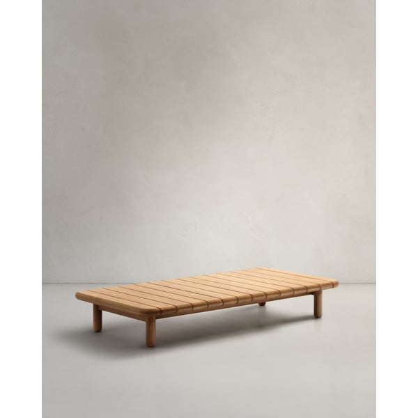 Tīkkoka masīvkoka dārza kafijas galdiņš 70x140 cm Turqueta – Kave Home-image-3