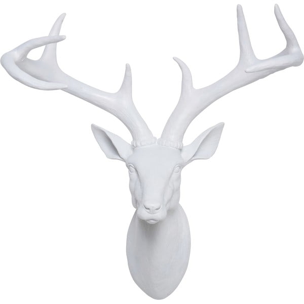 Balts dekoratīvs krūšutēls brieža formā Kare Design Deer, 40 x 45 cm-image-1