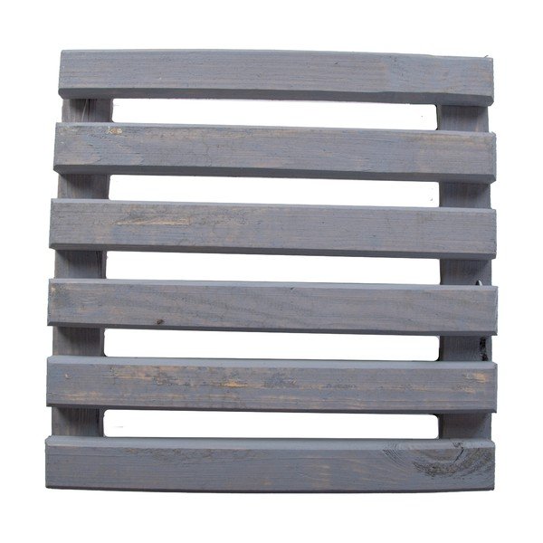 Pelēks pārvietojams puķu poda paliktnis no koka Esschert Design, 29 x 29 cm-image-3