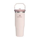 Gaiši rozā nerūsējošā tērauda termoss 890 ml IceFlow™ Flip Straw 2.0 Tumbler Rose Quartz – Stanley
