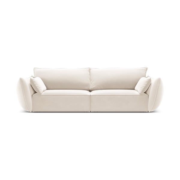 Bēšs samta dīvāns 208 cm Vanda – Mazzini Sofas
