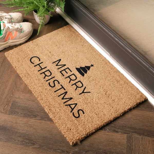 Kokosšķiedras kājslauķis ar Ziemassvētku motīvu 40x60 cm Merry Christmas – Artsy Doormats-image-2