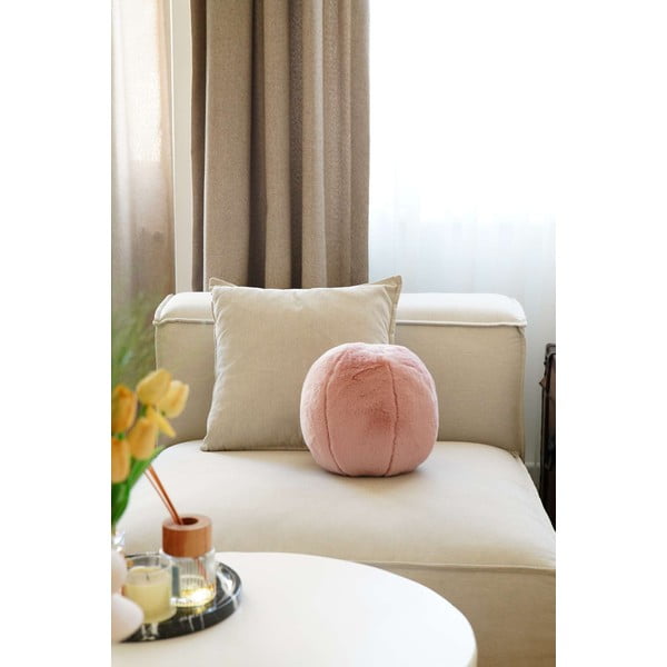 Mikroplīša dekoratīvais spilvens ø 25 cm Top – Mioli Decor-image-2