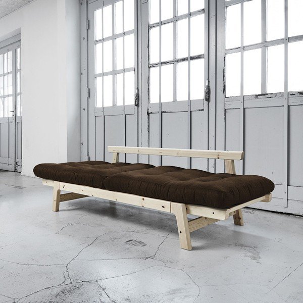 Dīvāns gulta Karup Step Natural/Choco Brown-image-3