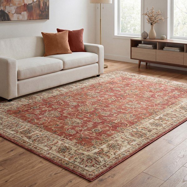 Sarkans paklājs 160x220 cm Raja – Asiatic Carpets-image-4