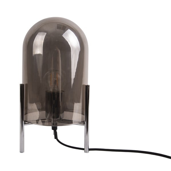 Pelēka stikla galda lampa Leitmotiv Glass Bell-image-2